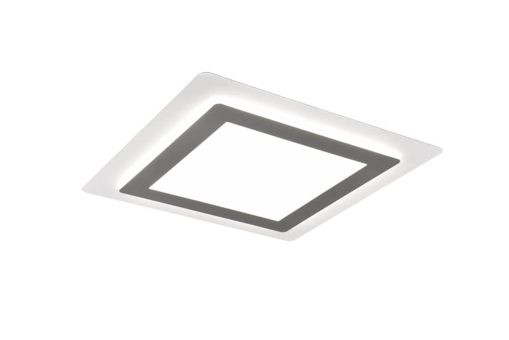 Quadratische Design-Deckenleuchte Morgan Nickel Trio 4017807574395