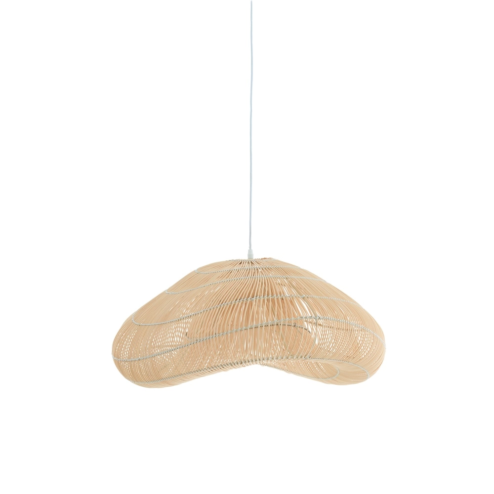 Rattan-Pendellampe Janzur Ø 65 cm – Naturbraun