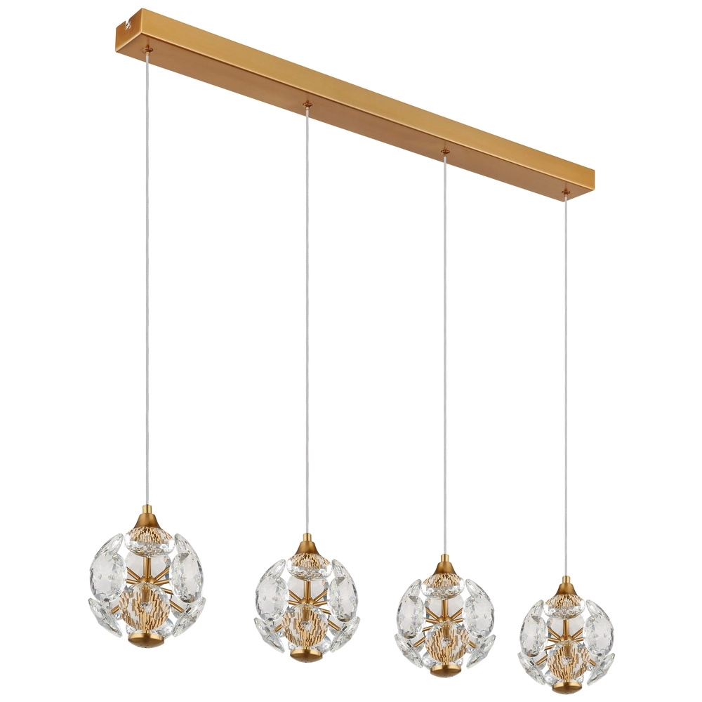 4-Licht Pendellampe Virina Gold Globo 9007371452620