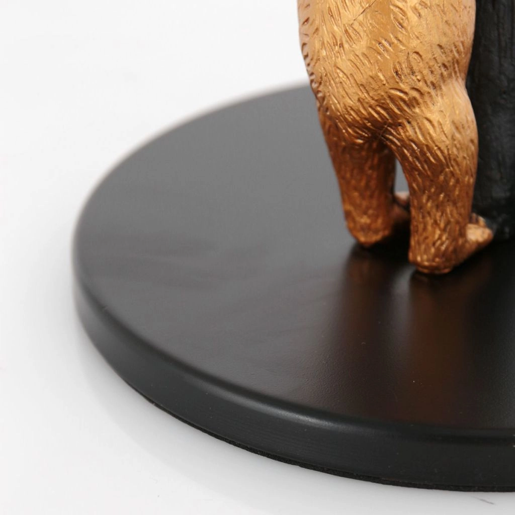 Schwarze Tischlampe Animaux mit Korkkappe Ø20 cm Steinhauer 8712746180572