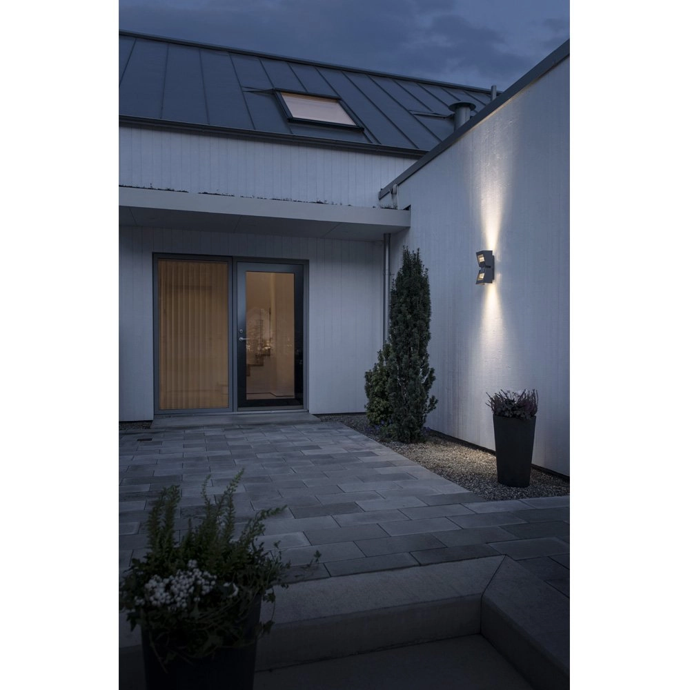 LED-Wandleuchte Potenza 2-Licht-Anthrazit KonstSmide 7318307971378