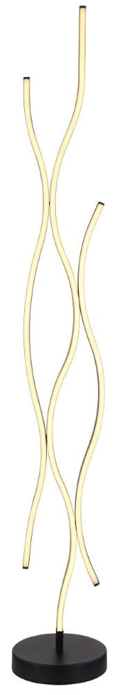 Stehlampe Geronimo schwarz mit Holz Globo 9007371457045