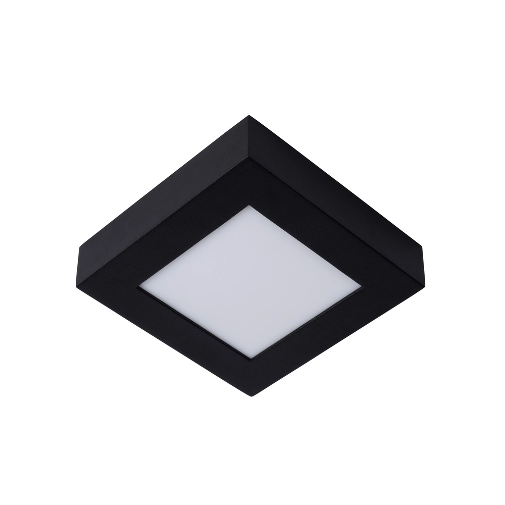 Deckenlicht Brice-Led 16,8 cm Quadrat IP44 Schwarz