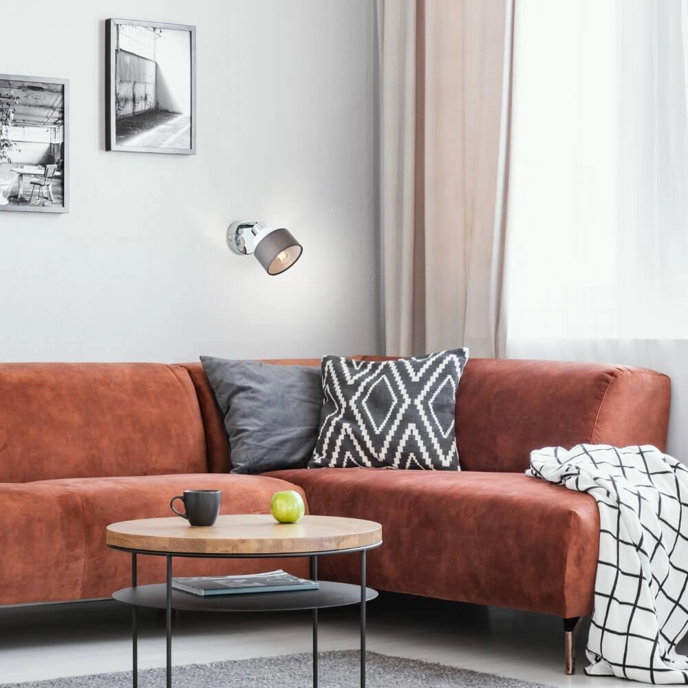 Wandlampe Naples Chrom mit Weiß Brilliant 4004353424168