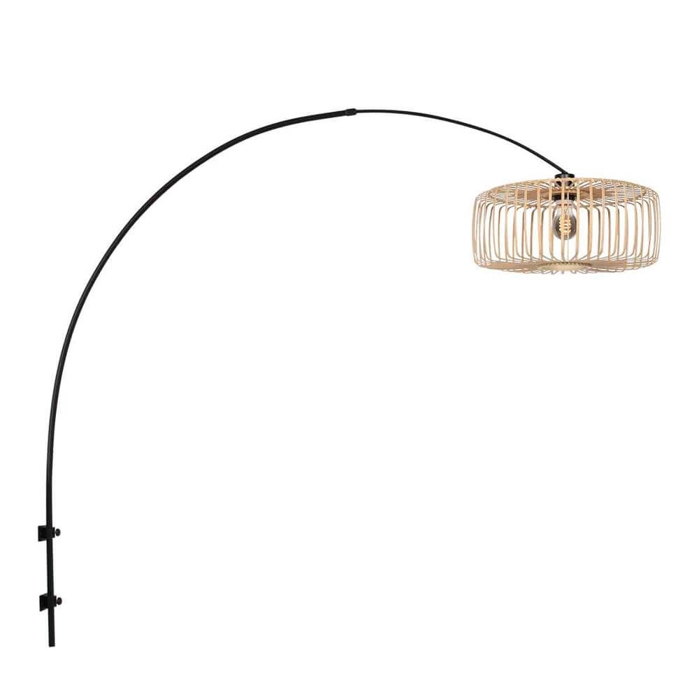 Schwarze Wandleuchte Sparkled Light Bambus
