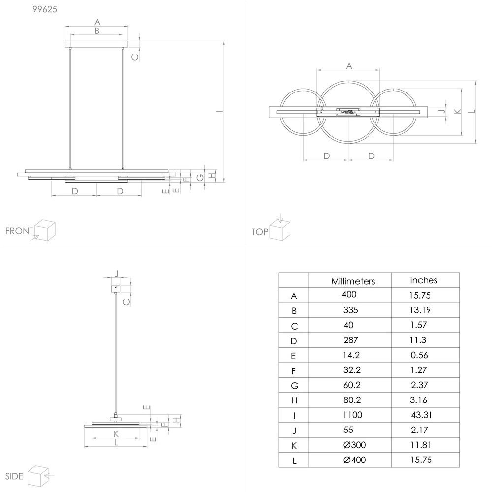 Pendellampe Boyal LED – mit Holzoptik Eglo 9008606327218