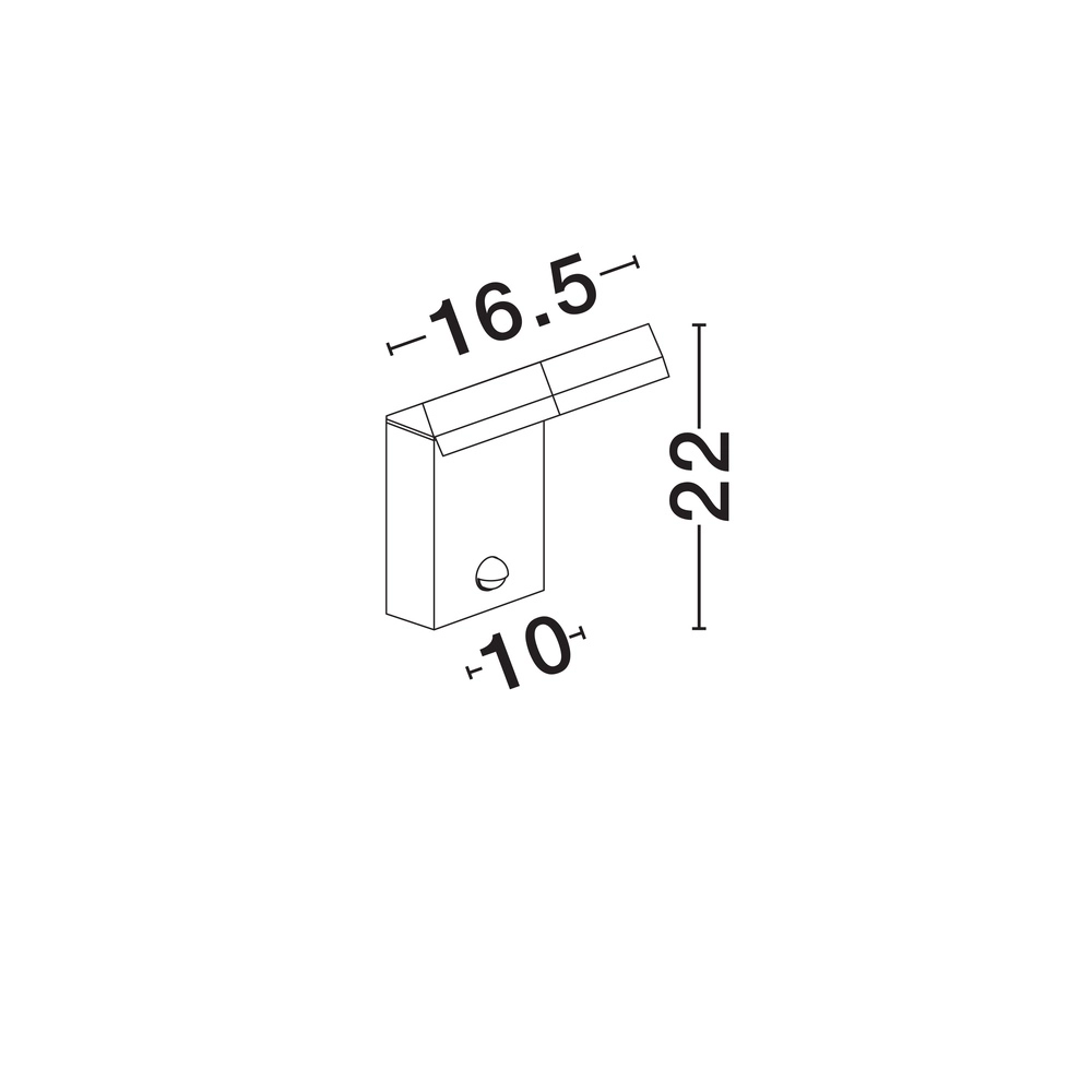 Wandleuchte Farge anthrazit mit Sensor Lyora 5212017476654