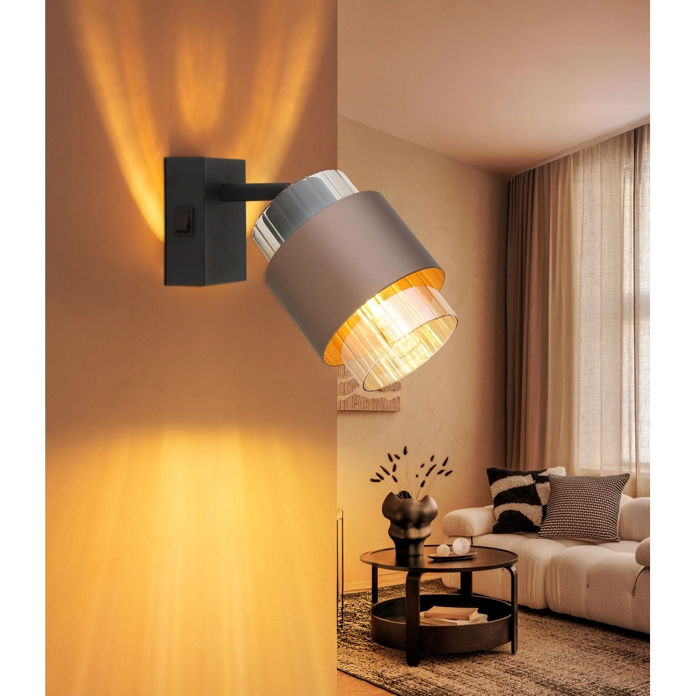 Design-Wandlampe Milley Schwarz Globo 9007371580347