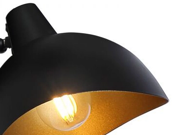 Schwarze Wandleuchte Layton Brilliant 4004353324338