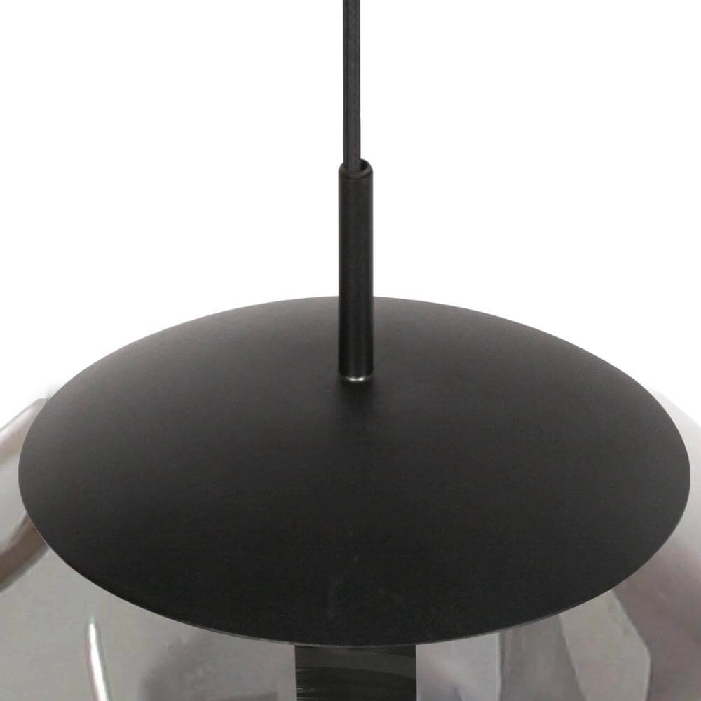 Pendelleuchte Bollique schwarz mit Rauchglas Steinhauer 8712746177558
