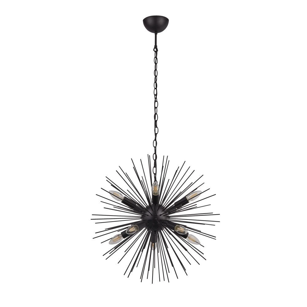 Schwarze Hängelampe Sputnik Ø 56cm