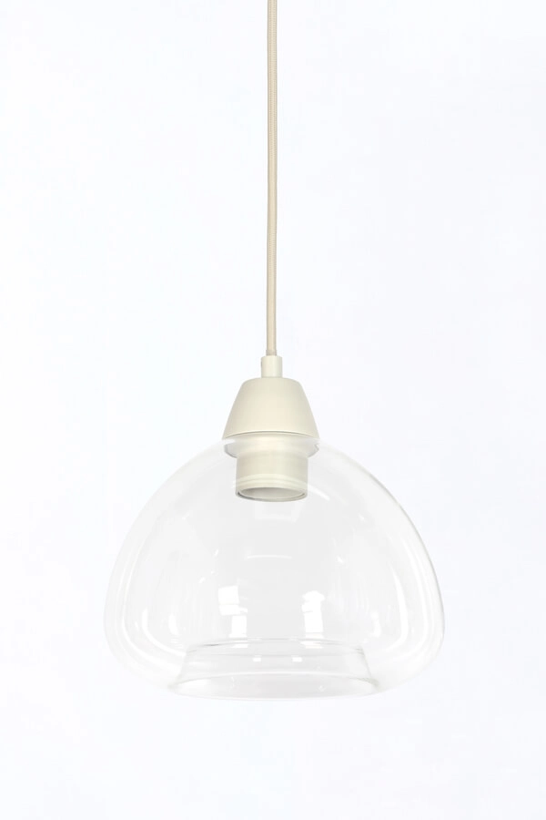 3-flammige Pendelleuchte Bisho cremefarbenes Design Ø 30cm Light & Living 8717807743307