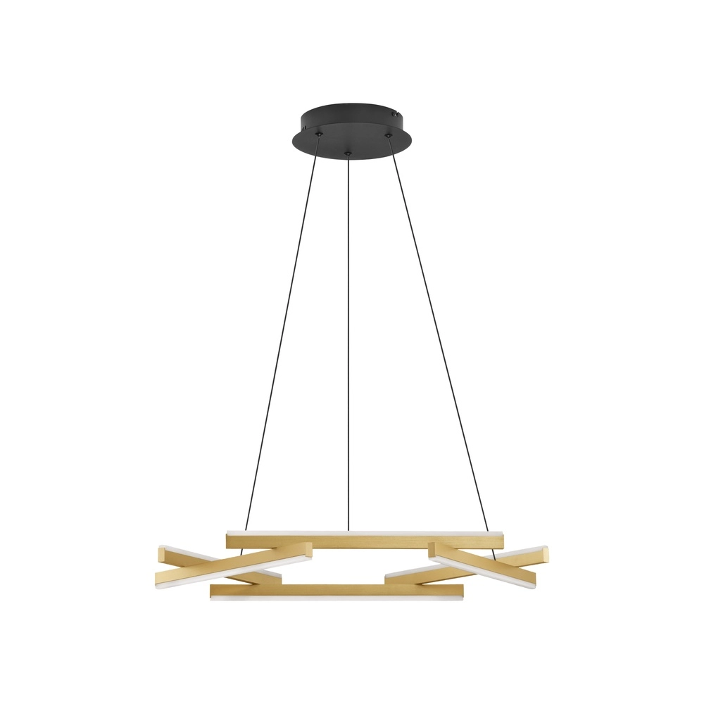 Pendelleuchte Hyde schwarz mit gold Lyora 5212017446206
