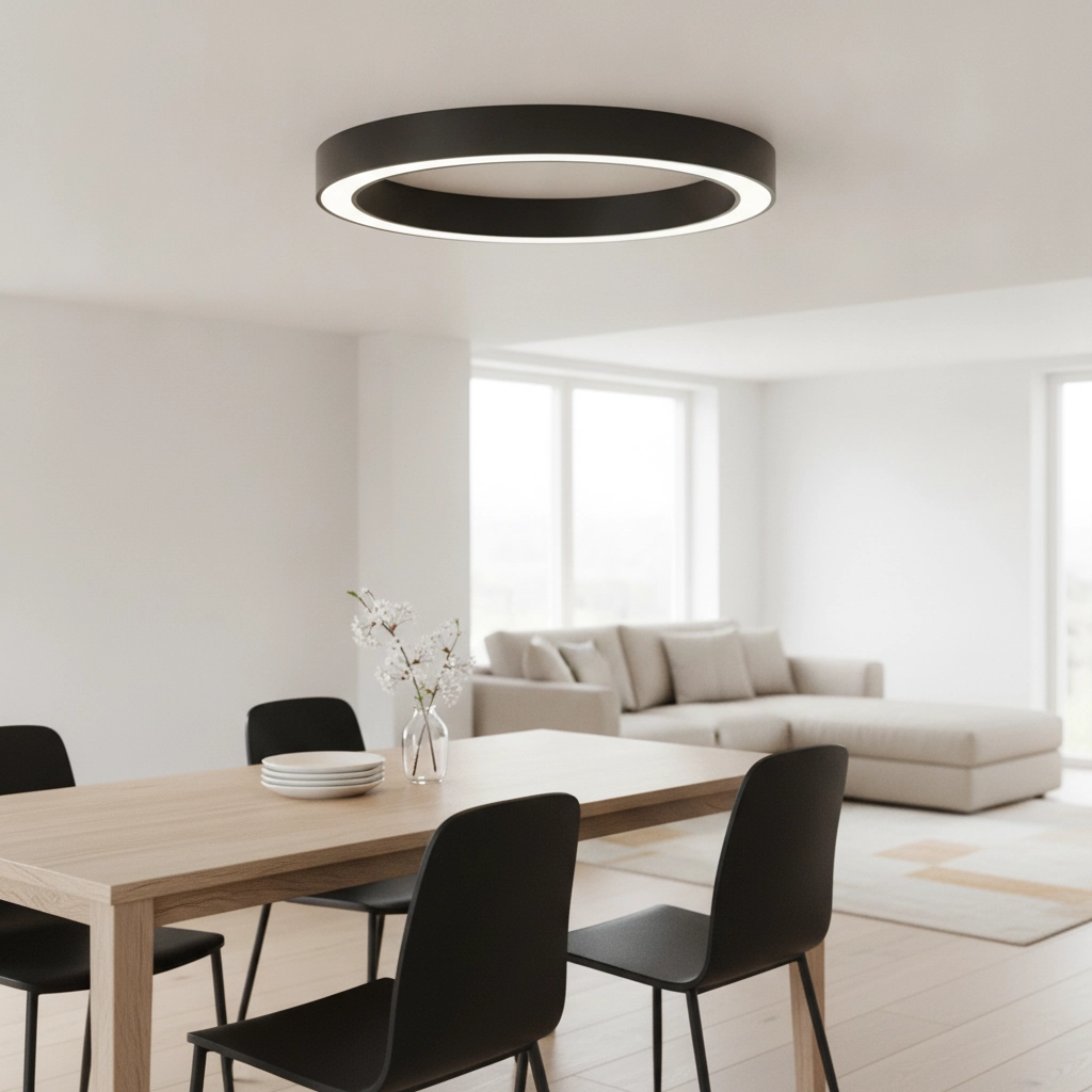Deckenlampe Morbido schwarz Ø 80cm