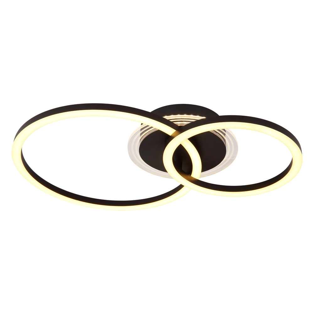 Schwarze Deckenlampe Loretta Konstruktion Globo 9007371481293