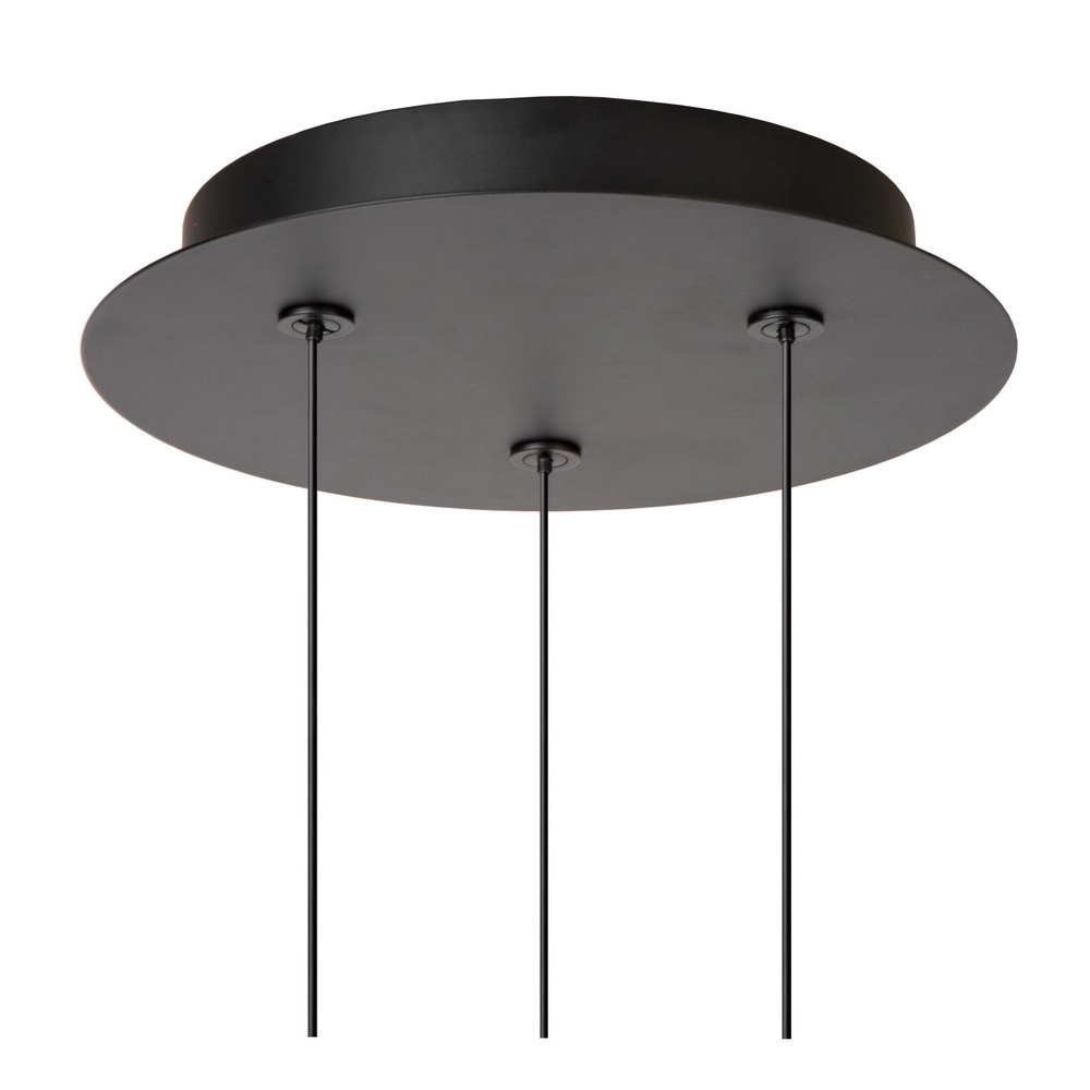 Design-Pendellampe Kligande 3-Licht Schwarz Lucide 5411212134615