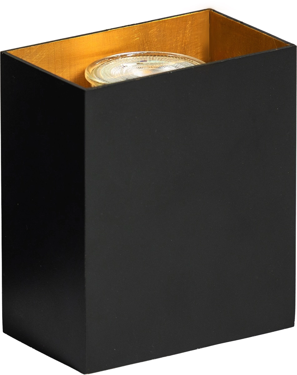 Wand Spot oben oder unten Minke 1x GU10 – schwarz/gold
