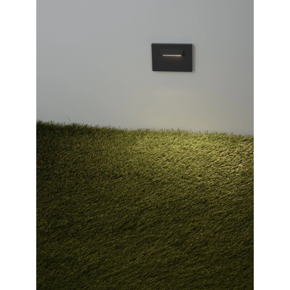 Einbaulicht Recto für die Wand Dunkelgrau Lyora 5212063504950