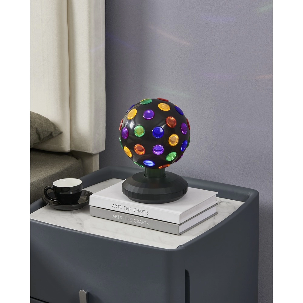 Tischlampe Disco Kugel Schwarz Eglo 9002759743055