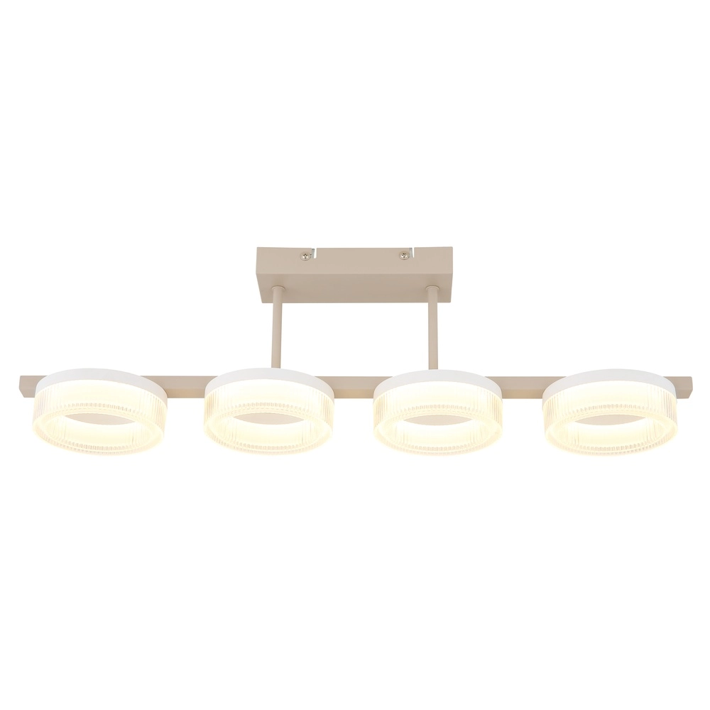 Moderne Deckenleuchte Zara sandbraun 67cm Globo 9007371576067