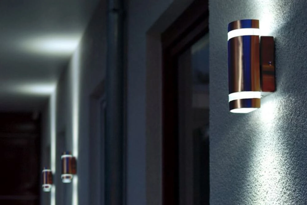Design-Wandleuchte Focus Edelstahl Lutec 4250294304483