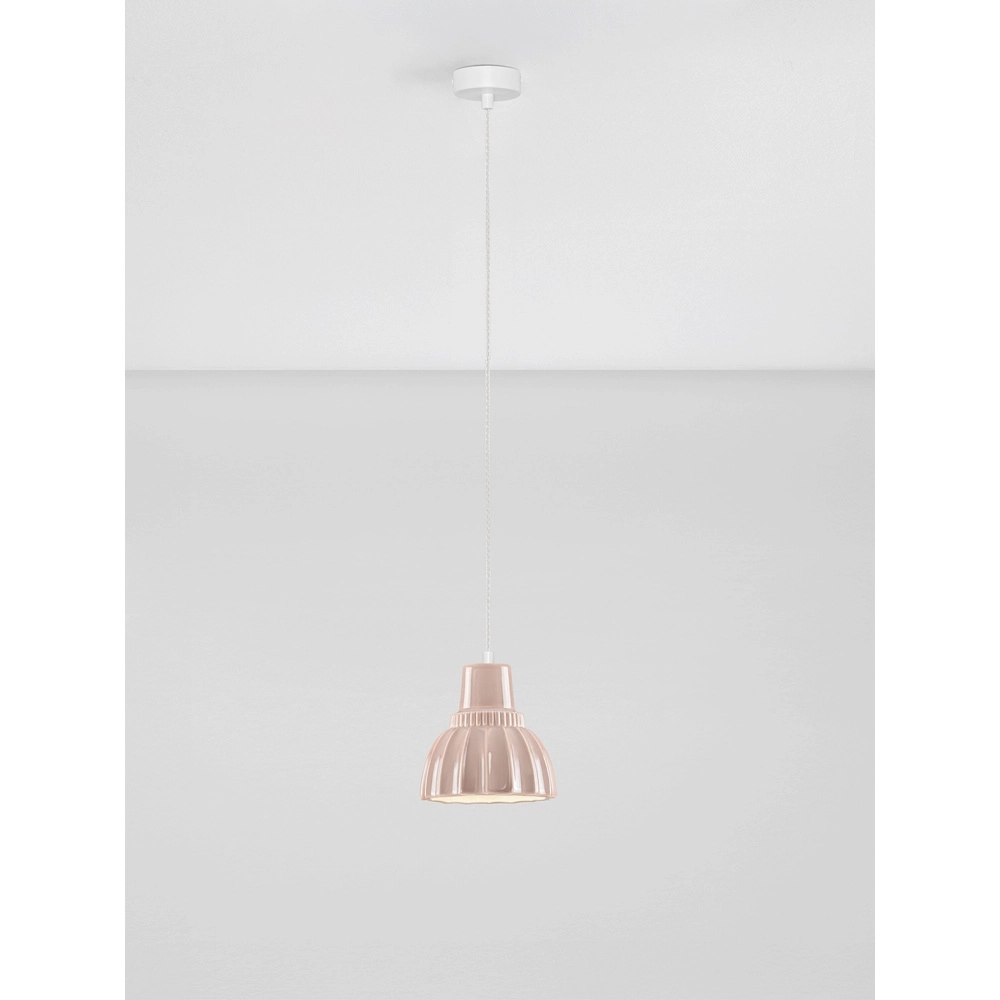 Pendellampe Picco Weiß mit Mokkabraun Lyora 5212017495389