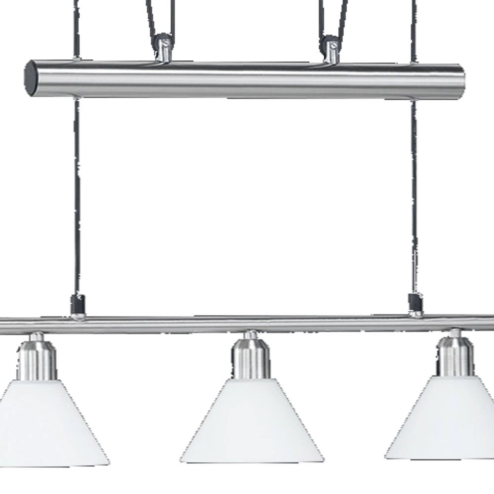 Moderne Pendelleuchte Series 3751 5-fach nickel matt Trio 4017807169027