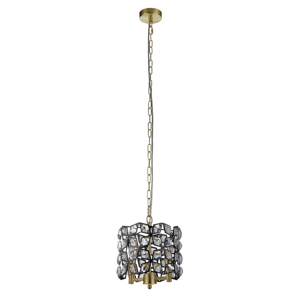 Goldene Hängelampe Iris Ø 25cm Searchlight 5053423243627