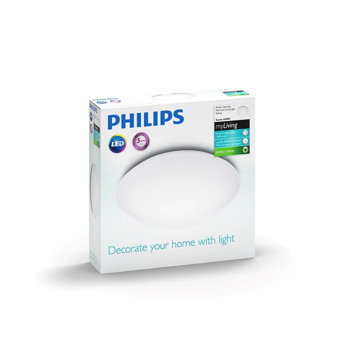 Deckenleuchte Suede Ø 28cm 6500K Philips 8718696163580