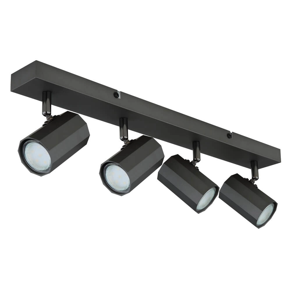 Graue Deckenleuchte James 4-flammig Globo 9007371450848