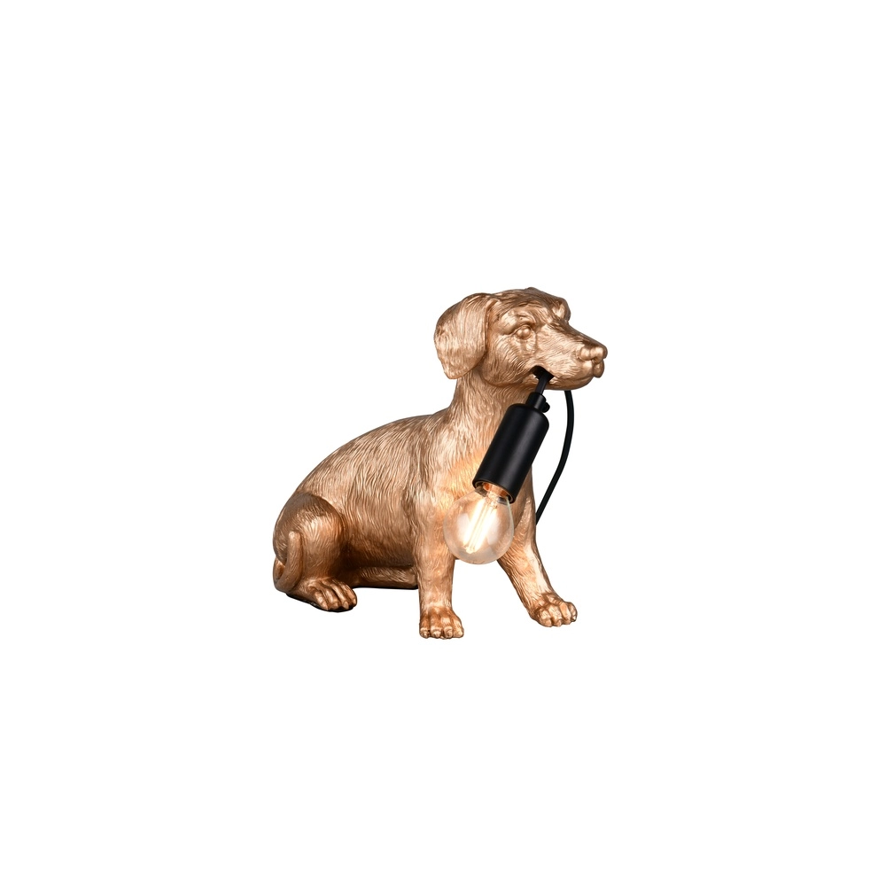 Tischlampe Rudi Hund Gold
