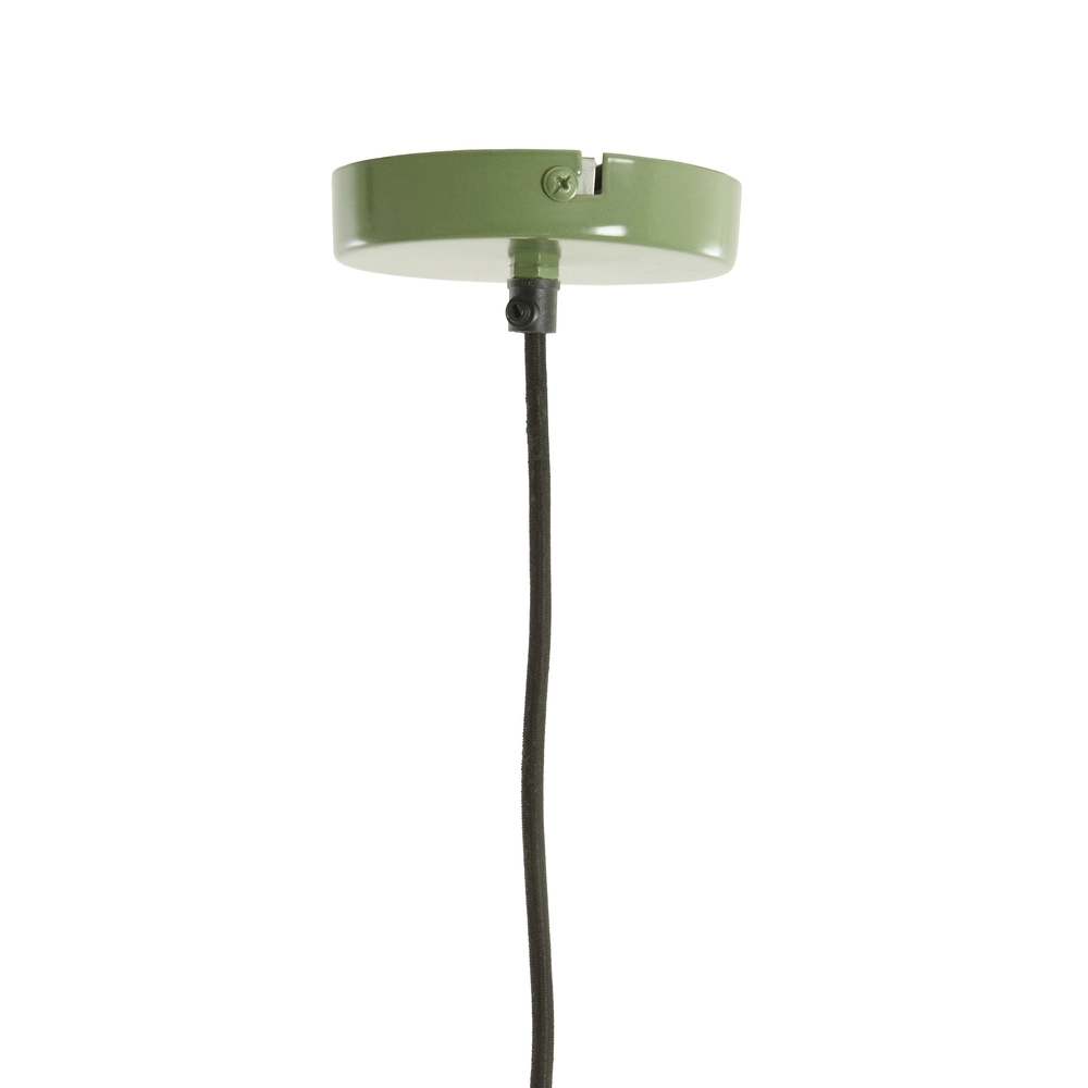Japandi-Pendellampe Zubedo Ø 49,5 cm – olivgrün Light & Living 8717807835880