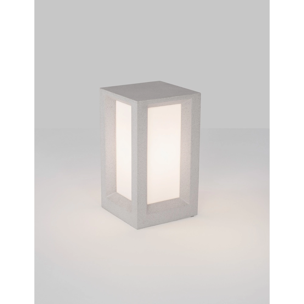 Quadratische Gartenlampe Castro weiß Lyora 5212017426918