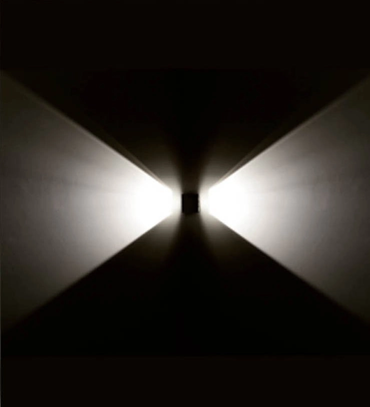 LED-Wandspot Kubs 12 cm 2-Licht-Anthrazit Franssen 8033239445061