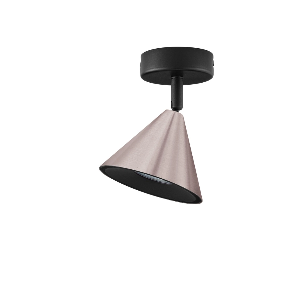 Deckenlampe Conico schwarz mit kaffeebraun Lyora 5212017475367