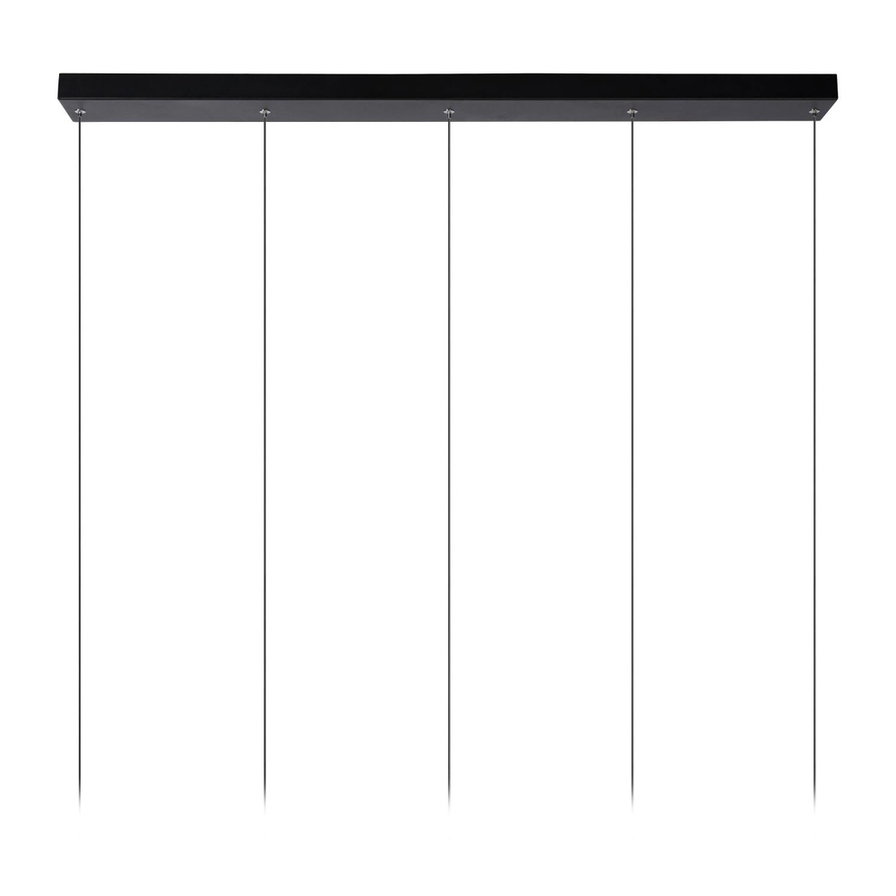 5-Licht-Design Pendellampe Tubule Schwarz Lucide 5411212241870
