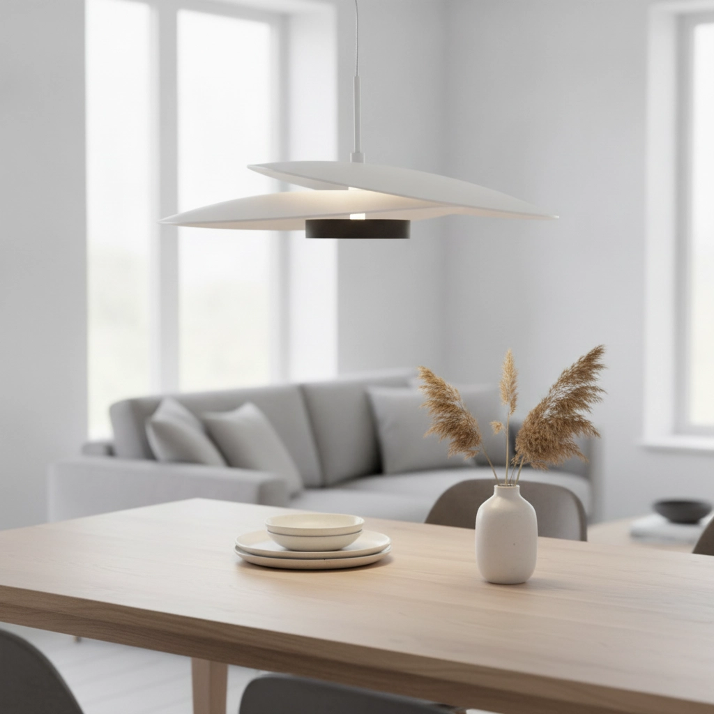 Pendelleuchte Olea weißes Design Ø 35cm