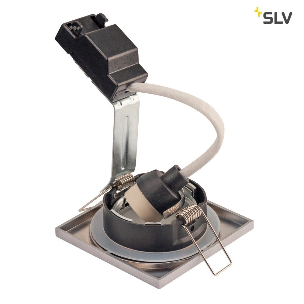 Einbaustrahler Dolix Out GU10 Square Für Buiten Titan SLV 4024163194891
