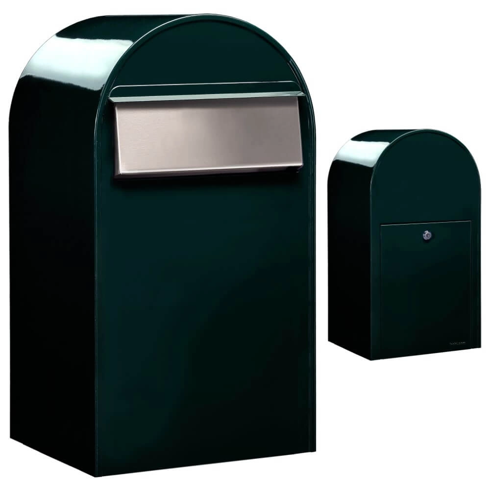 Briefkasten Grande B 6064 i Schwarz Grün