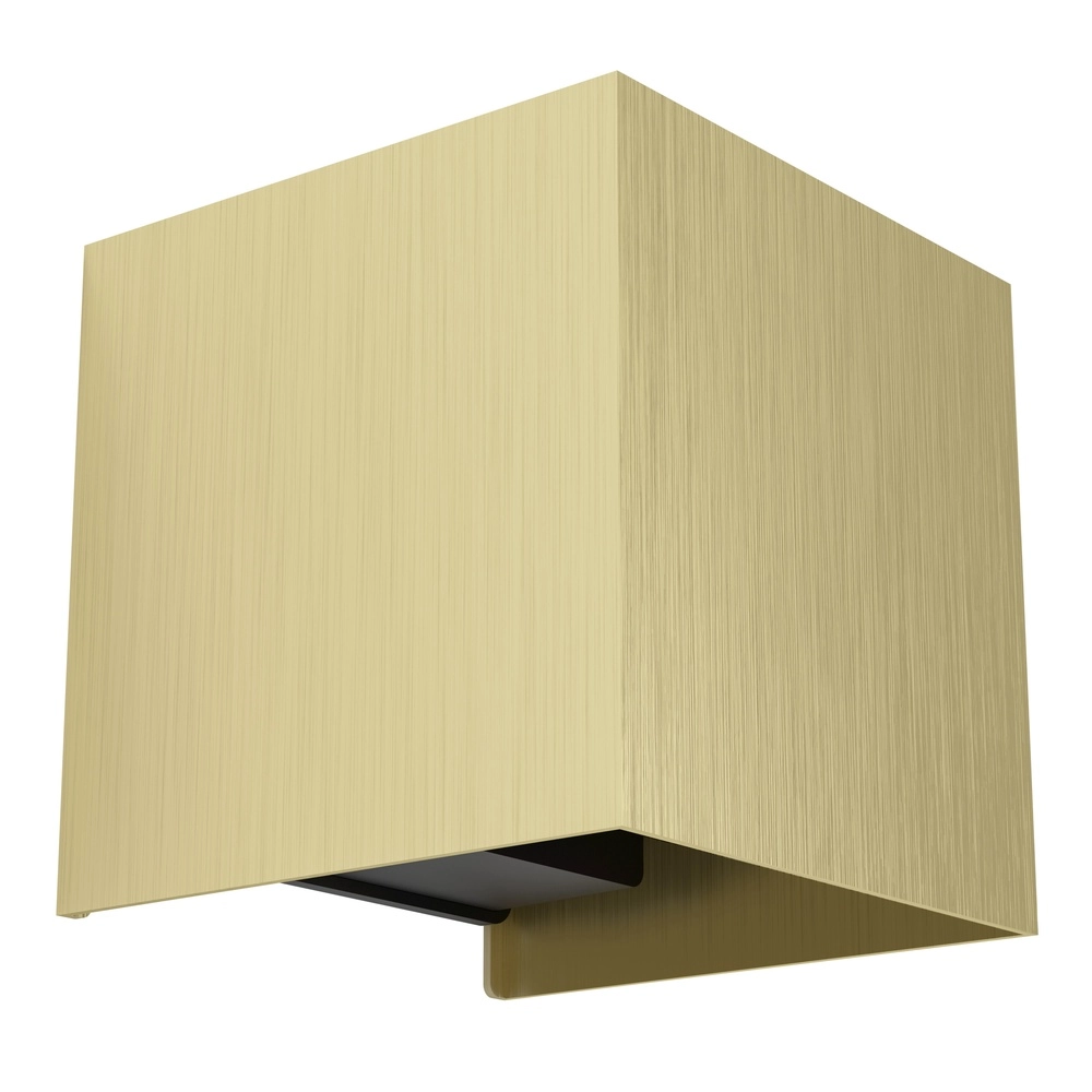 LED-Wandspot Valmontone Oben & Runter – Gebürstetes Gold