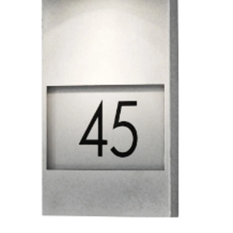 Wandspot Modena Adress zinkgrau mit Hausnummer KonstSmide 7318307655322