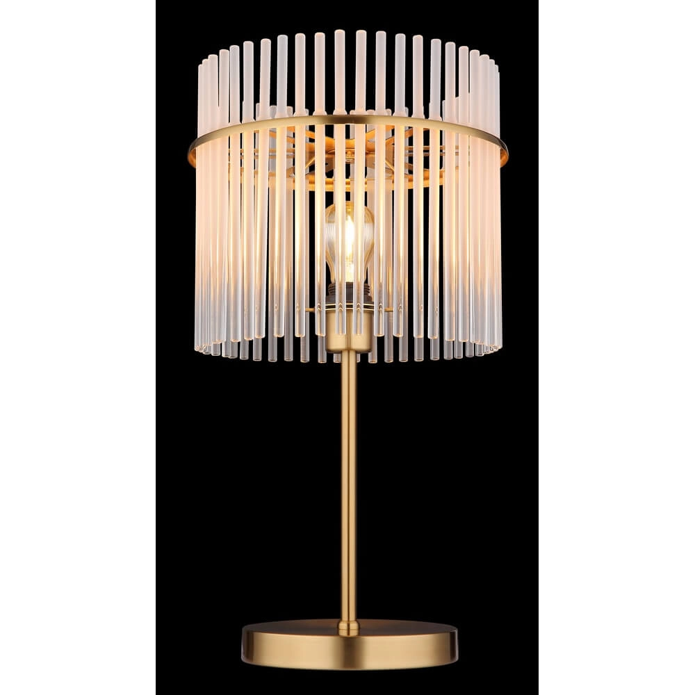 Goldene Tischleuchte Gorley mit Glas Ø 30cm Globo 9007371475018