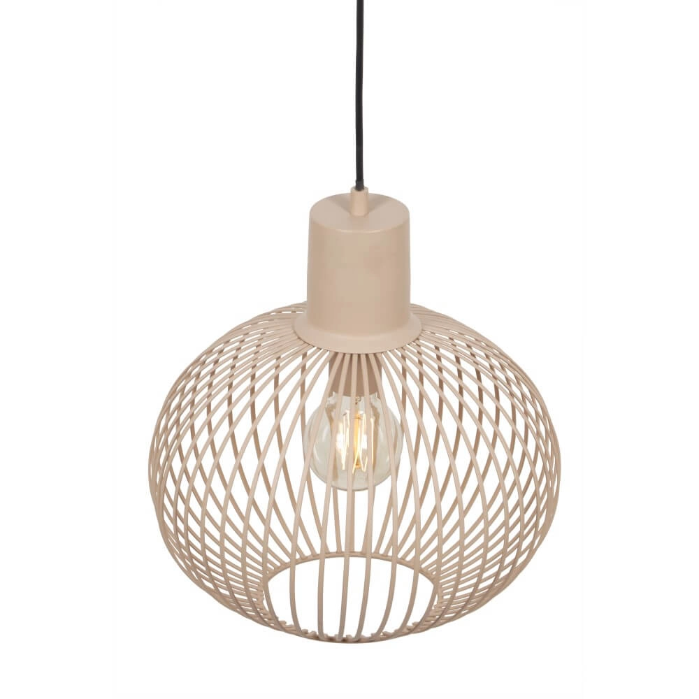 Hängelampe aus Draht Gila Ø 33cm - Sand Trio 4017807617542