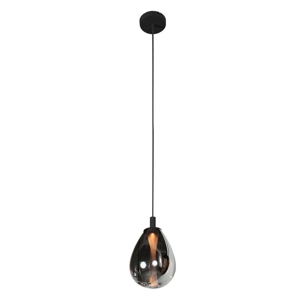 Pendelleuchte Glimsy 1-flammig schwarz Ø 22cm Steinhauer 8712746177978