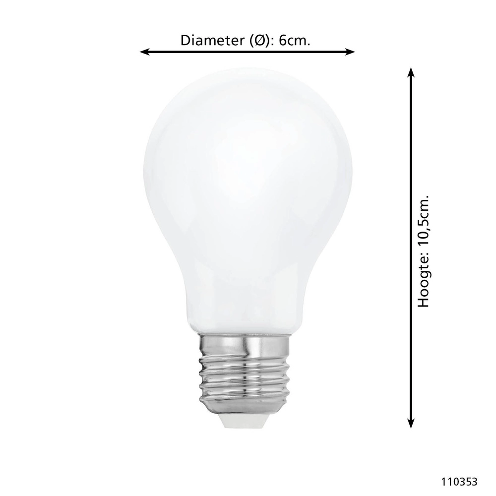 LED-Lampenkugel Zigbee E27 7,5 W - 806 lm - 3000 K - A60 Eglo 9008606362059