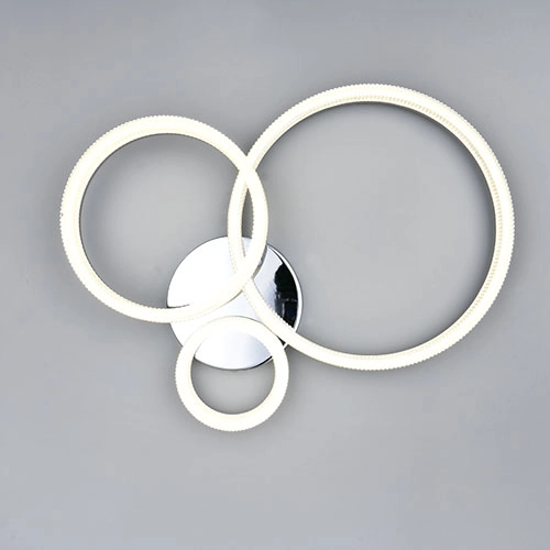 Moderne Deckenlampe Mova M chrome Trio 4017807682199