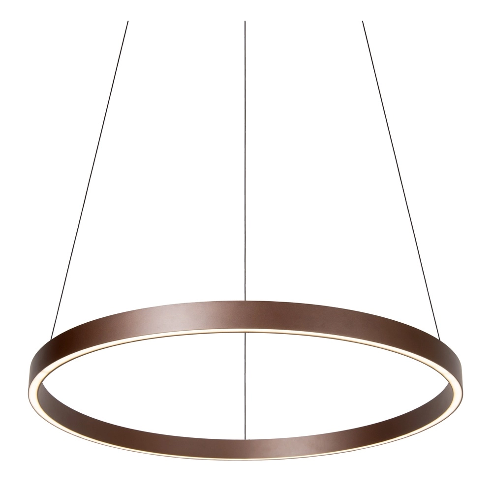 Design-Pendellampe Liane rostbraun Ø 80 cm Lucide Vibes 5411212461124
