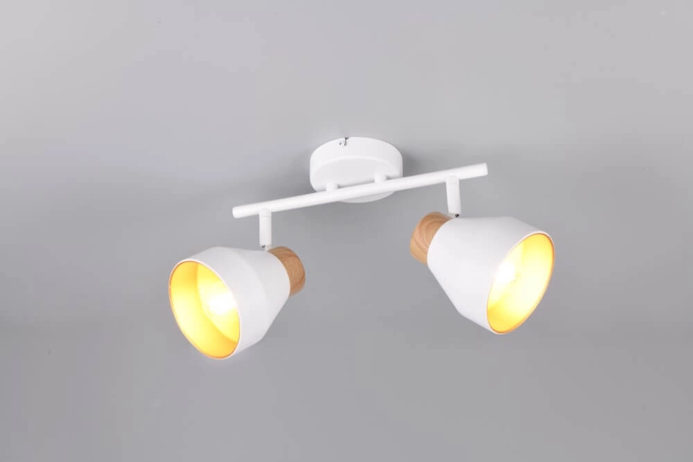 Design Deckenleuchte 2-flammig Valentin weiß Trio 4017807637427
