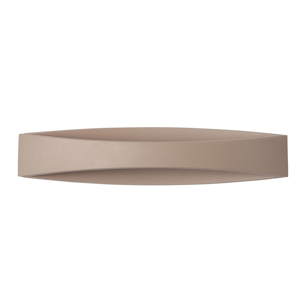 Schlanke Wandleuchte Medusa 35cm sandbraun