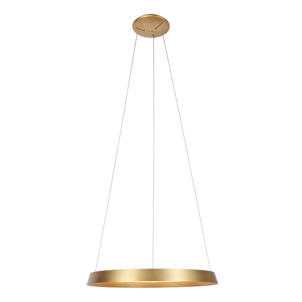 Schlanke Pendelleuchte Ringlux gold Ø 60cm Steinhauer 8712746171969